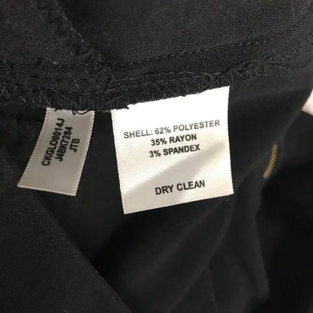Calvin Klein Black & Gold Dress Pants Size 6 - Picture 5 of 9
